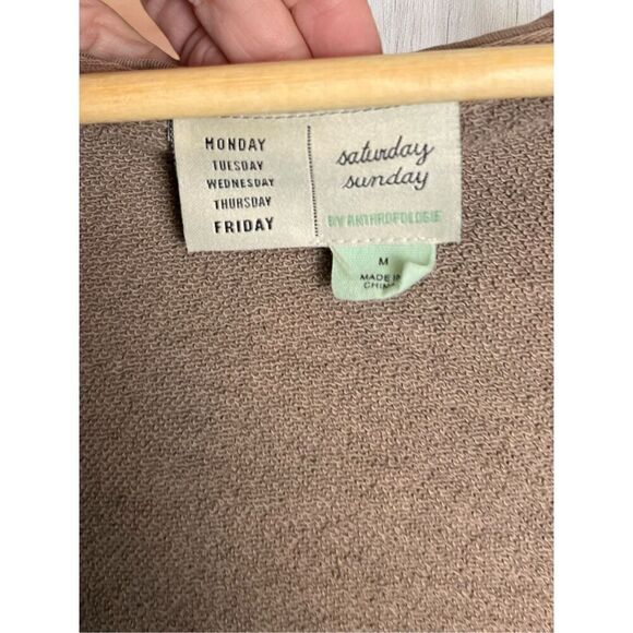 Anthropologie Saturday Sunday Faux Wrap Cinched Waist Sharon Hoodie - Picture 5 of 16